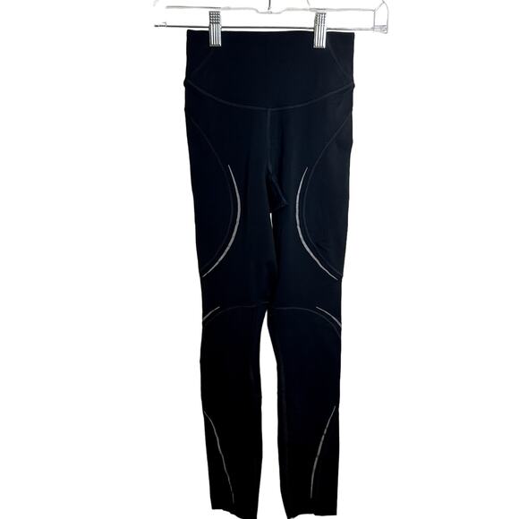 Lululemon Base Pace High-Rise Reflective Tight 25" Black Womens Size 0 Reflect - Picture 7 of 13